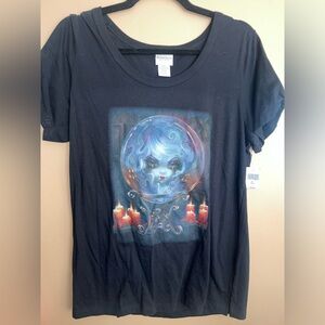 Jasmine Beckett Griffith Disney Haunted Mansion Madam Leota tshirt Medium RARE
